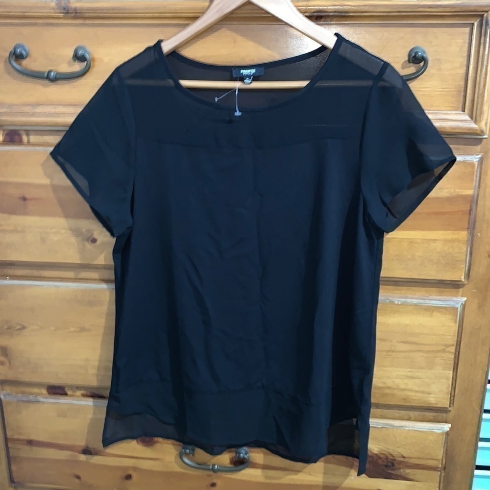 Black blouse for women. New